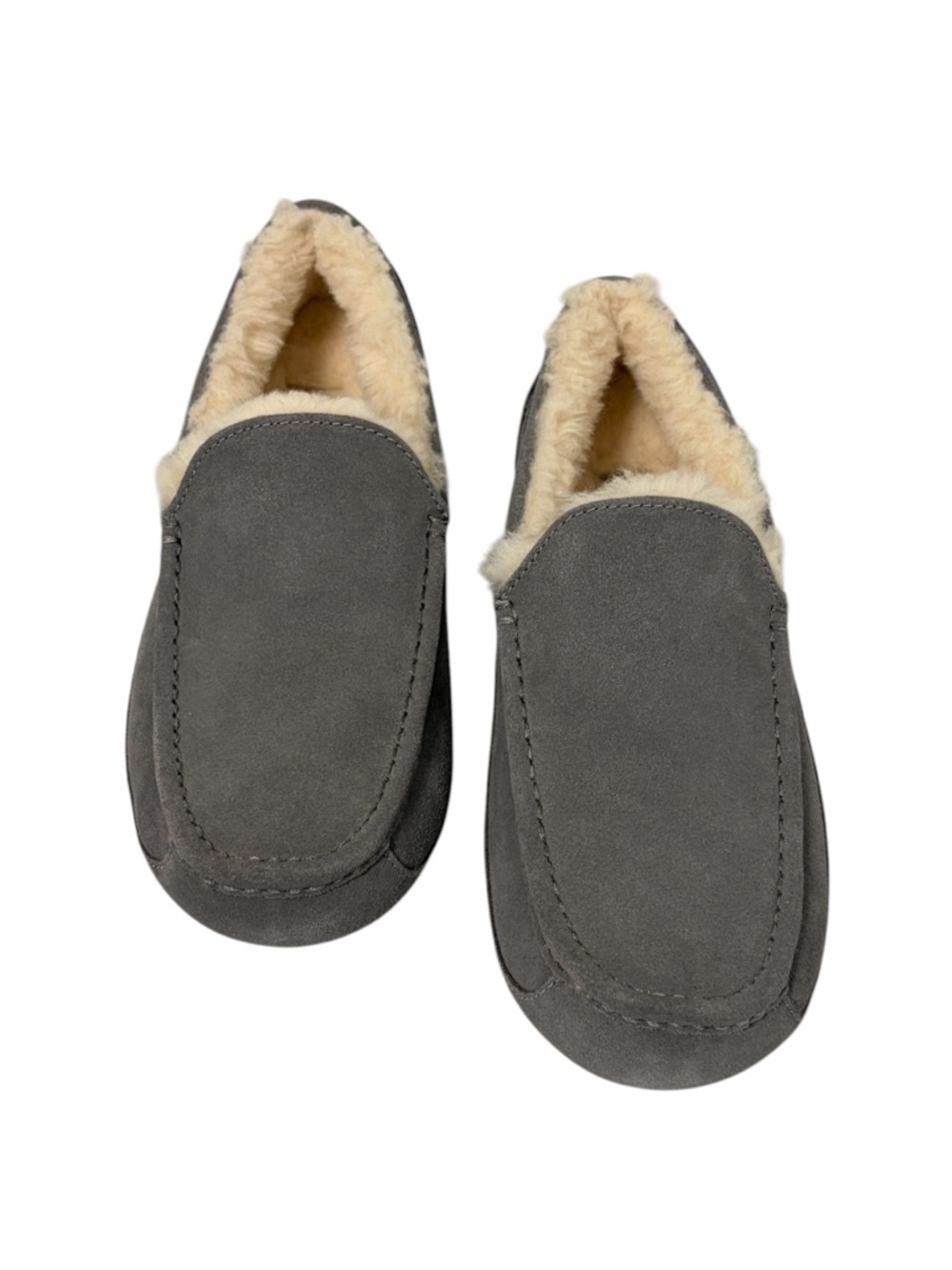 UGG Men’s Gray Ascot Suede Slippers - BRAND NEW - Size 10 - Picture 3 of 12
